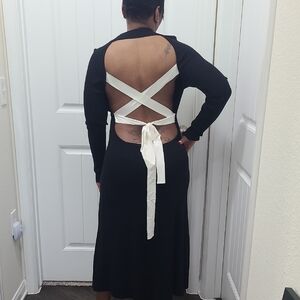 Knit Dress Open Back